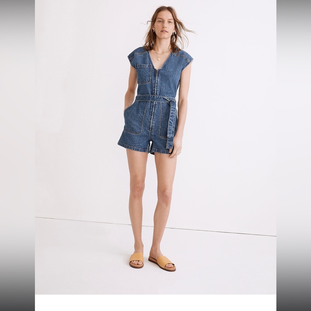 Madewell denim romper